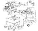 Carburetor Assembly Diagram and Parts List for 58231 4001270-4999999 - 1974 Toro Tiller