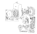 Rewind Starter Assembly Diagram and Parts List for 58220 5000001-5999999 - 1975 Toro Tiller
