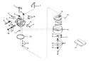 Carburetor No. 631701 Diagram and Parts List for 58235 5000001-5999999 - 1975 Toro Tiller