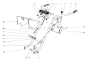 Handle Assembly Diagram and Parts List for 58235 5000001-5999999 - 1975 Toro Tiller