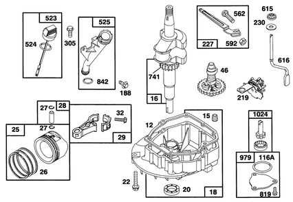 Engine Gts 150 Diagram and Parts List for 26632B 6900001 - 6999999 Toro Lawn Mower