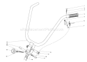 Handle Assembly Model 58307 & 58336 Diagram and Parts List for 58307 7000001-7999999 - 1977 Toro Tiller