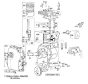 Engine Briggs & Stratton Model 60102-0378-01 2 H.p. Tiller Model 58307 Diagram and Parts List for 58307 7000001-7999999 - 1977 Toro Tiller