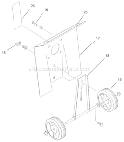 Page E Diagram and Parts List for 58356 79000001-799999991997 Toro Tiller