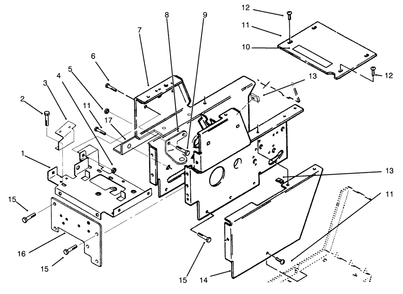 Hood Stand And Supports Diagram and Parts List for 73401 4900001 - 4999999 Toro Lawn Tractor