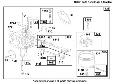Engine Briggs & Stratton Model 303776-1188-A1 Diagram and Parts List for 30182 890001 - 899999 Toro Lawn Tractor Accessories