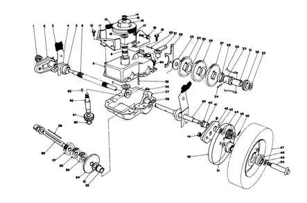 Gear Case Assembly Diagram and Parts List for 20790 0000001 - 0999999 Toro Lawn Mower