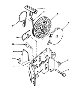 Starter No. 590531 Diagram and Parts List for 16299C 6000001 - 6999999 Toro Lawn Mower