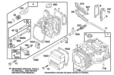 Engine Gts 150 Diagram and Parts List for 20820BC 5900001 - 5999999 Toro Lawn Mower