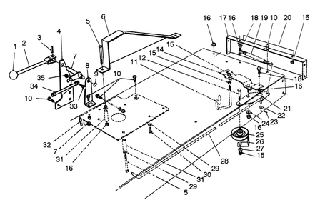 Traction Assembly Diagram and Parts List for 56190 2000001 - 2999999 Toro Lawn Tractor