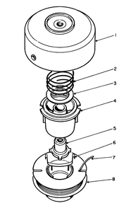 Tap & Trim Head No. 41-6220 (Optional) Diagram and Parts List for 51608 4000001 - 4999999 Toro Trimmer