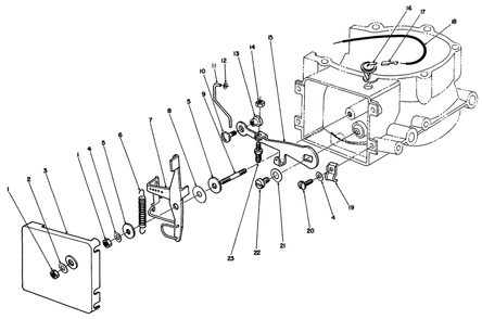 Governor Assembly Diagram and Parts List for 30113 9000001 - 9999999 Toro Lawn Tractor Accessories