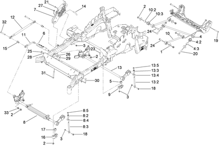 Part Location Diagram of 116-0796 Toro BUSHING-FLANGE