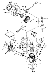 Engine Tecumseh Model No. Ah-600 Type 1647-M (Model No. 38110c) Diagram and Parts List for 38110C 8000001 - 8999999 Toro Snow Blower