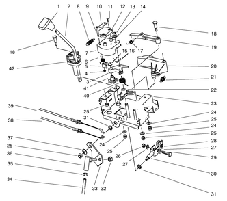 Traction Linkage Assembly Diagram and Parts List for 38555 790000001 - 799999999 Toro Snow Blower
