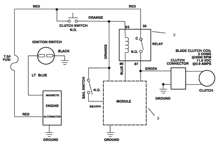 Electric Schematic Diagram and Parts List for 30188 7900001 - 7999999 Toro Lawn Tractor Accessories