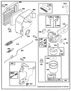 Engine Gts-150 77-8990 Diagram and Parts List for 20325 2000001 - 2999999 Toro Lawn Mower