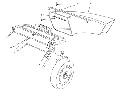 Side Discharge Chute Model No. 59112 (Optional) Diagram and Parts List for 26622 1000001 - 1999999 Toro Lawn Mower