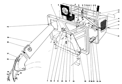 Easy-Empty Grass Catcher Model No. 59046 (Optional) Diagram and Parts List for 56125 6000001 - 6999999 Toro Lawn Tractor