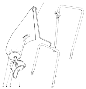 Grass Bagging Kit (Optional) No. 16599 Diagram and Parts List for 16600 8000001 - 8999999 Toro Lawn Mower