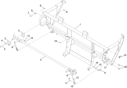 Dfs Front Frame Assembly No. 145-6975 Diagram and Parts List for 78468 400000000 - 999999999 Toro Lawn Tractor