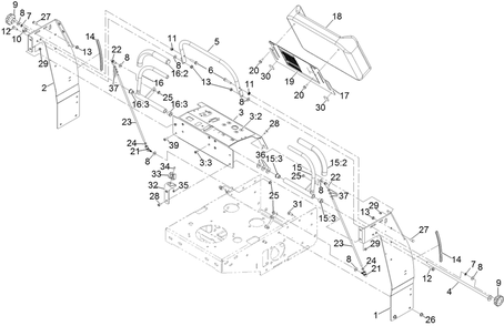 Part Location Diagram of 135-5661 Toro Holder-Tool, Clip