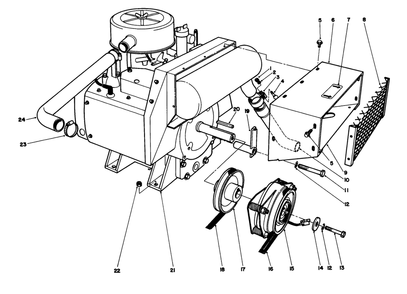 Engine Assembly Diagram and Parts List for 30754 60001 - 69999 Toro Lawn Tractor