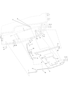 Front Hood Support Assembly No. 133-9530 Diagram and Parts List for 23803 400000000 - 999999999 Toro Lawn Tractor Accessories