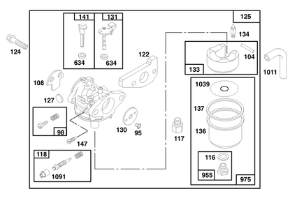 Engine Gts 150 (Model No. 20465 Only) Diagram and Parts List for 20466 6900001 - 6999999 Toro Lawn Mower