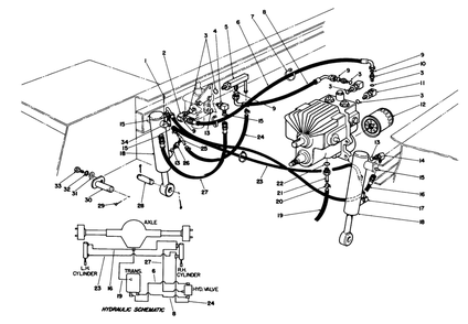 Hydraulic Valve And Liftarm Cylinders Diagram and Parts List for 30798 9000001 - 9999999 Toro Lawn Tractor