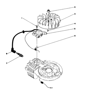 Ignition Assembly (Model No. 47pn2-1) Diagram and Parts List for 16212B 39000001 - 39999999 Toro Lawn Mower
