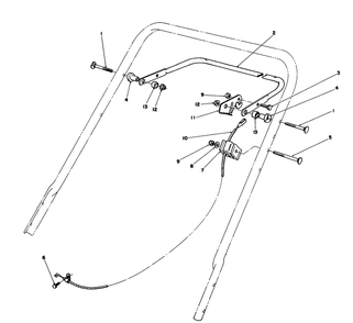 Control Assembly Diagram and Parts List for 20531 9000001 - 9999999 Toro Lawn Mower