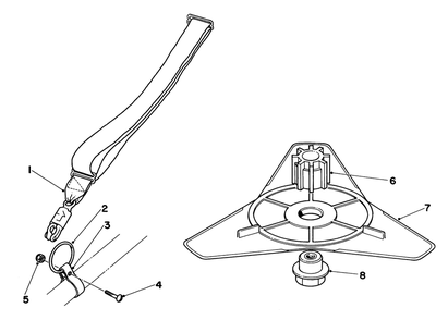 Accessory Kit No. 44-9870 (Optional) Diagram and Parts List for 51604 2000001 - 2999999 Toro Trimmer