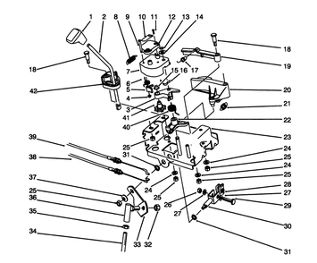 Traction Linkage Assembly Diagram and Parts List for 38580 5900001 - 5999999 Toro Snow Blower