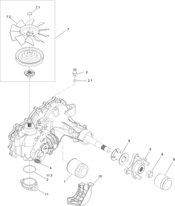 Lh Transaxle Assembly No. 135-0140 Diagram and Parts List for 76602 400000000 - 412999999 Toro Lawn Tractor