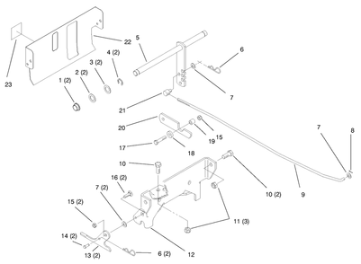 Part Location Diagram of 92-7023-03 Toro CATCH-SPRING