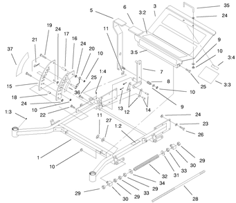 Part Location Diagram of E634860 Toro DISCONTINUED