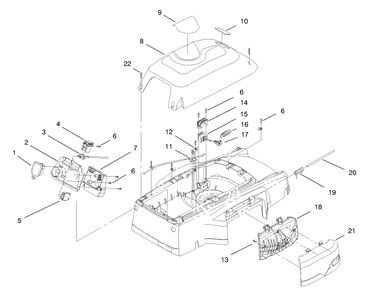 Cover, Mulch Plug And Panel Assembly Diagram and Parts List for 20648 89000001 - 89999999 Toro Lawn Tractor Accessories