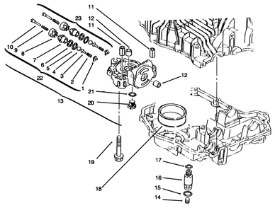 Center Case Diagram and Parts List for 72064 6900001 - 6999999 Toro Lawn Tractor