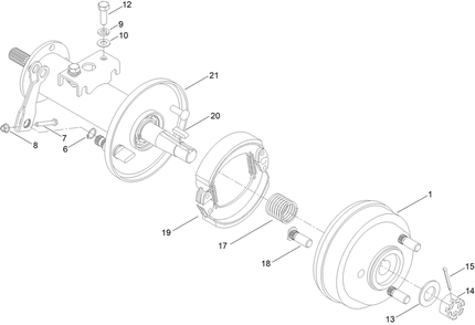 Part Location Diagram of 134-8092 Toro Parts, Rear Axle