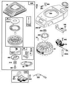 Engine Gts-150 77-8990 Diagram and Parts List for 27501 2000001 - 2999999 Toro Lawn Mower