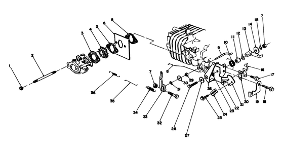 Governor Assembly Diagram and Parts List for 59250 4000001 - 4999999 Toro Lawn Tractor Accessories