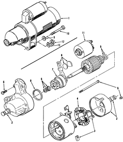 Starter Diagram and Parts List for 31-10K802 1000001 - 1999999 Toro Lawn Tractor