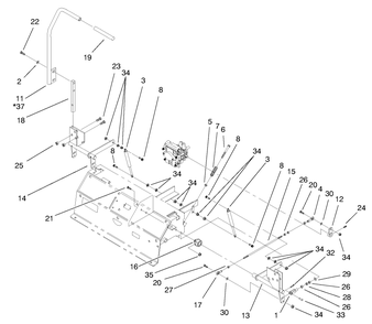 Part Location Diagram of E633153 Toro DISCONTINUED