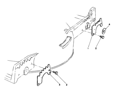 Wear Plate Model No. 49-4080 (Optional) Diagram and Parts List for 20329 2000001 - 2999999 Toro Lawn Mower