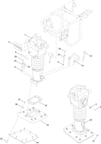 Part Location Diagram of ST39480-03 Toro Grip-Lift