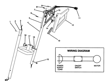 Handle Assembly Diagram and Parts List for 38310 69000001 - 69999999 Toro Snow Blower