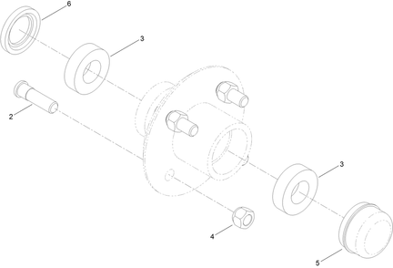 Hub Assembly No. 125-8171 Diagram and Parts List for 60212 404320000 - 999999999 Toro Cement Mixer