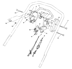 Traction Control Assembly Diagram and Parts List for 27502 1000001 - 1999999 Toro Lawn Mower