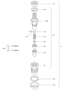 Nozzle Holder Assembly Diagram and Parts List for 74267 403247200-999999999 Toro Lawn Mower